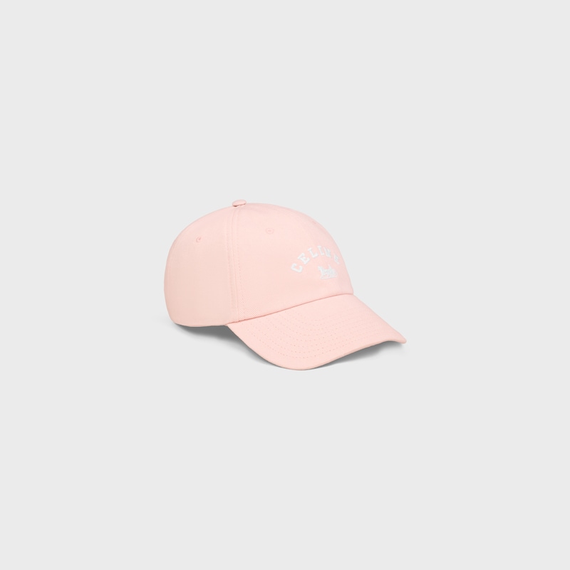 Celine棉質斜紋布richelieu帽 - PALE PINK -  - 1 | CELINE