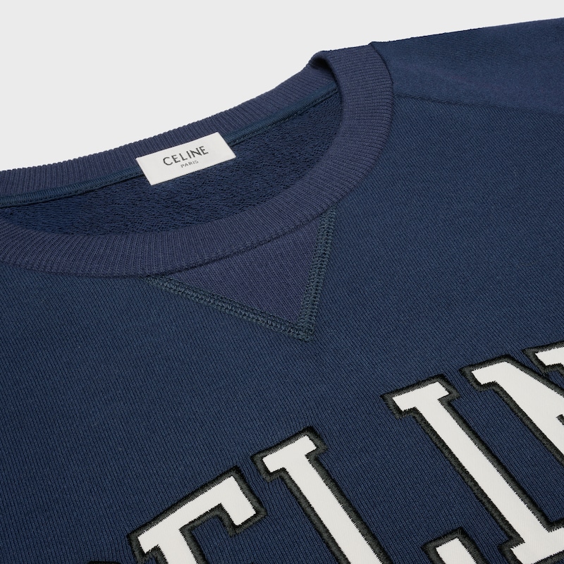 常规卫衣 - 海军蓝/淡褐色/黑色 -  - 1 | CELINE