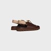 CELINE BILLIE CHUNKY SANDALE  IN Calfskin and Textile - DARK BROWN/BEIGE -  - 3 | CELINE
