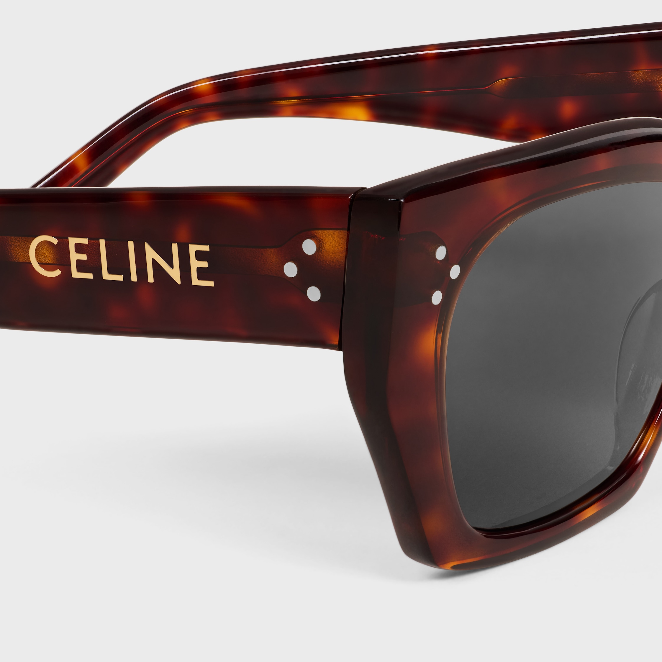 キャットアイ S342 サングラス / アセテート - レッドハバナ | CELINE