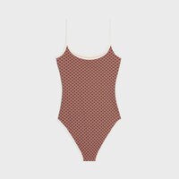 swimsuit IN monogram matte jersey - ROSE WATER/PLUM -  - 2 | CELINE
