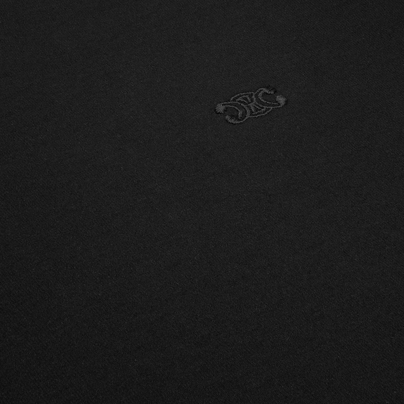 regular t-shirt IN FINE COTTON JERSEY - BLACK -  - 1 | CELINE