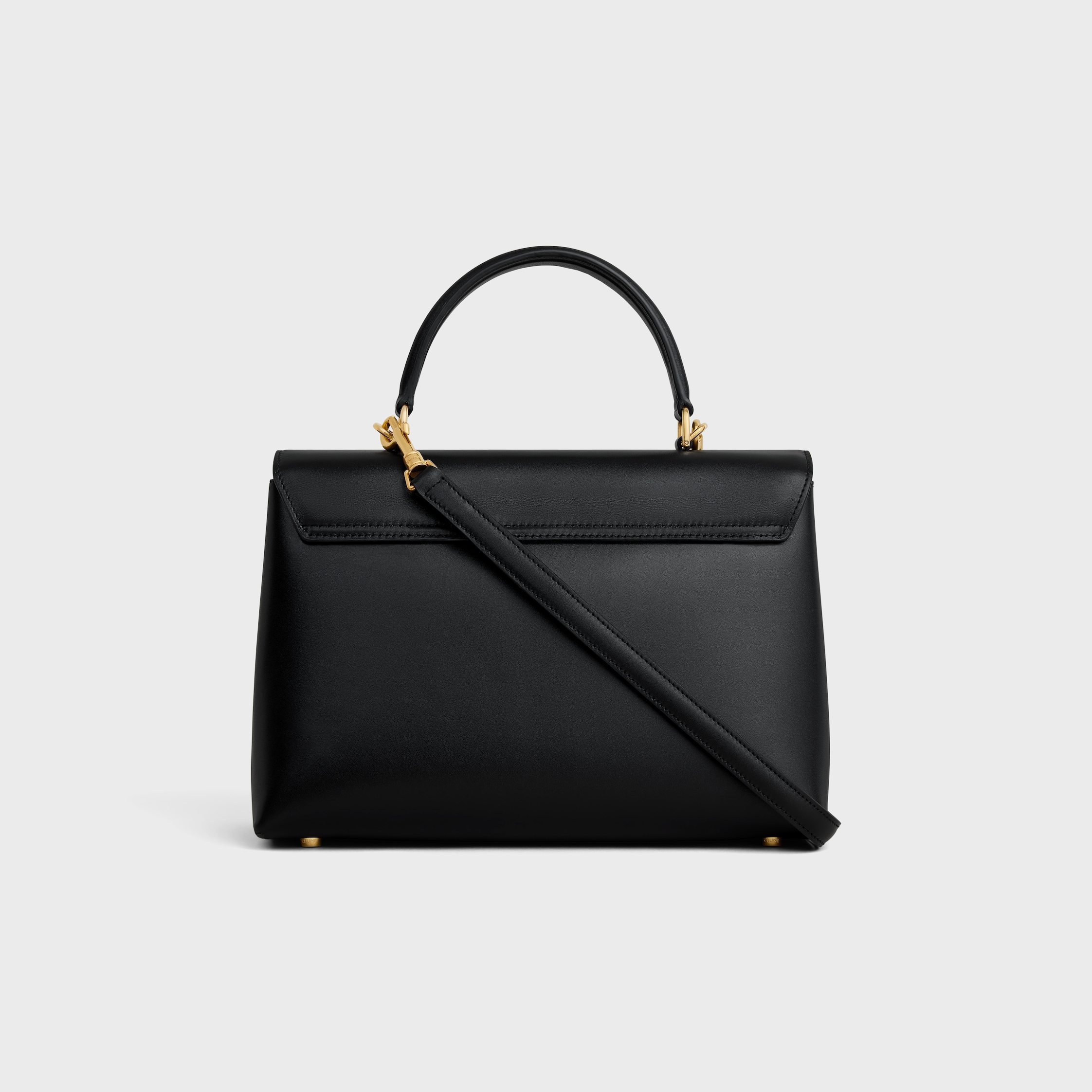MEDIUM NINO BAG IN SMOOTH SATINATED CALFSKIN - BLACK | CELINE