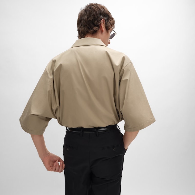 SCOUT SHIRT IN LIGHT COTTON GABARDINE - BEIGE -  - 1 | CELINE