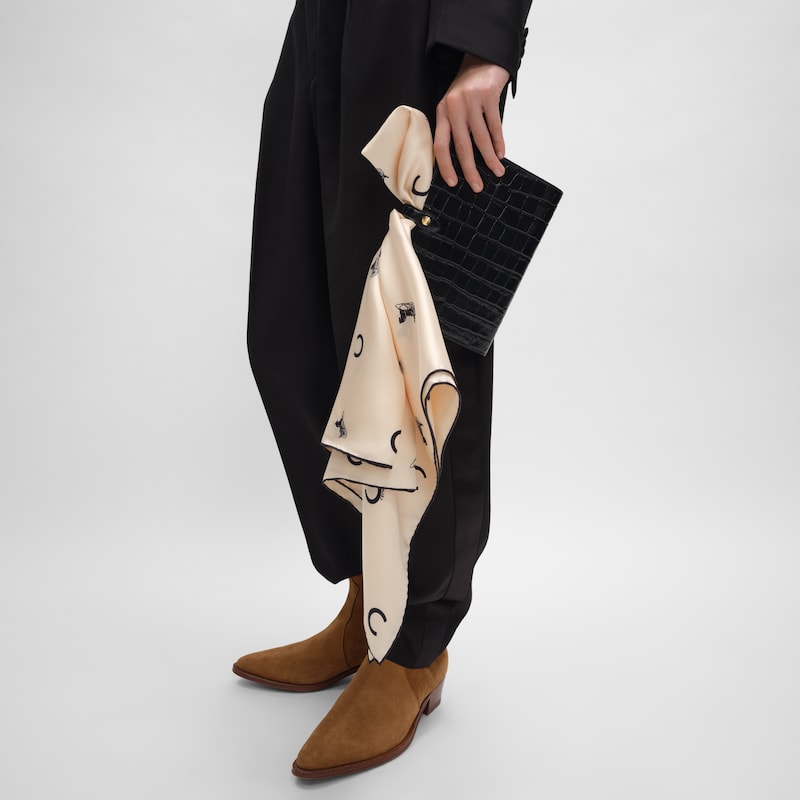 MEDIUM NOTEBOOK COVER IN CROCODILE NILOTICUS - BLACK - NEW COLLECTION MEN - 1 | CELINE