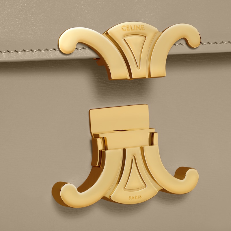 TEEN TRIOMPHE BAG IN shiny calfskin - MODERN TAUPE - TRIOMPHE - 1 | CELINE