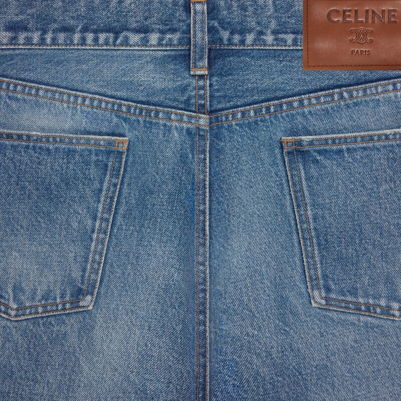 shorts 003 IN cotton denim - VIVIENNE GLASS -  - 1 | CELINE