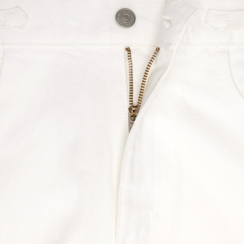 Jane flared jeans in optic white wash denim - OPTIC WHITE WASH -  - 1 | CELINE