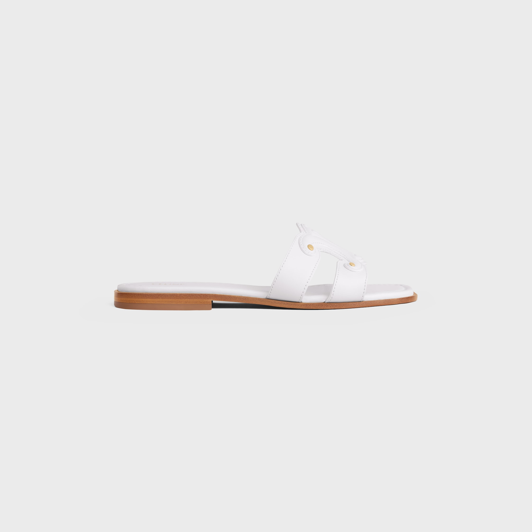 MARINA MULE IN CALFSKIN - WHITE | CELINE