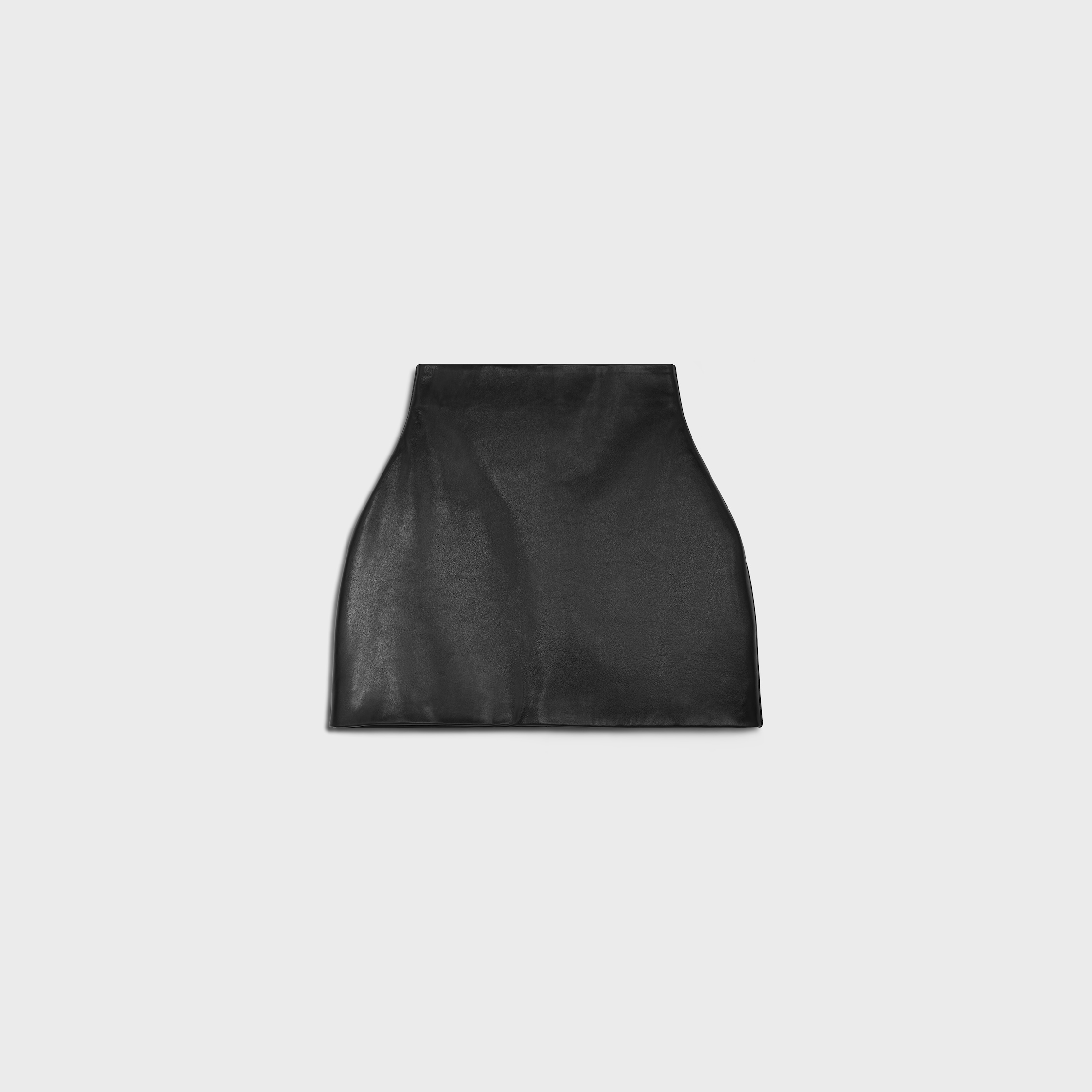 vintage celine skirt logo 38 セリーヌ skirt IN calfskin - BLACK | CELINE