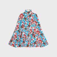 midi dress IN polyamide jacquard - WHITE MULTICOLOR -  - 1 | CELINE