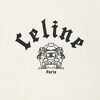 CELINE 블라종 레귤러 티셔츠 - 코튼 저지 - WASHED WHITE/BORDEAUX CETE/BLA -  - 4 | CELINE