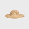 capeline triomphe raphia - Naturel -  - 1 | CELINE