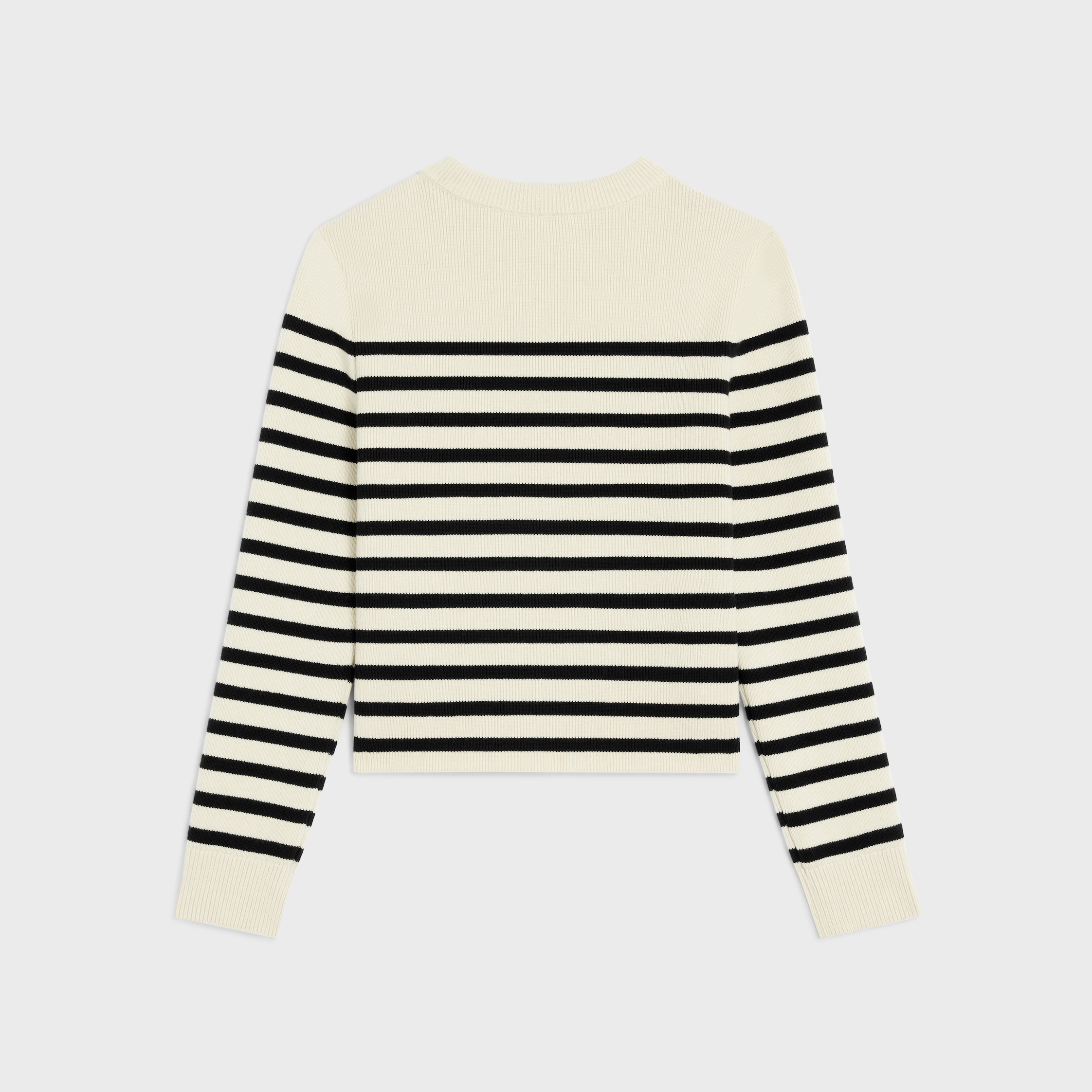 Tシャツ・カットソー CELINE | Vareuse sweater in ribbed wool and cashmere triomphe hooded sweater in cashmere wool - NAVY | CELINE