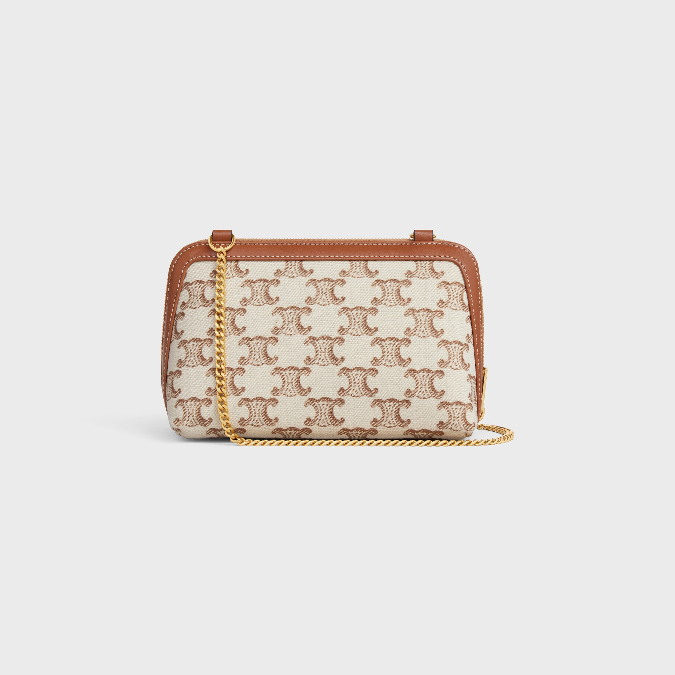 CELINE トリオンフ カーフスキンのクラッチオンストラップ CELINE セリーヌ トリオンフ ストラップ クラッチ（CELINE