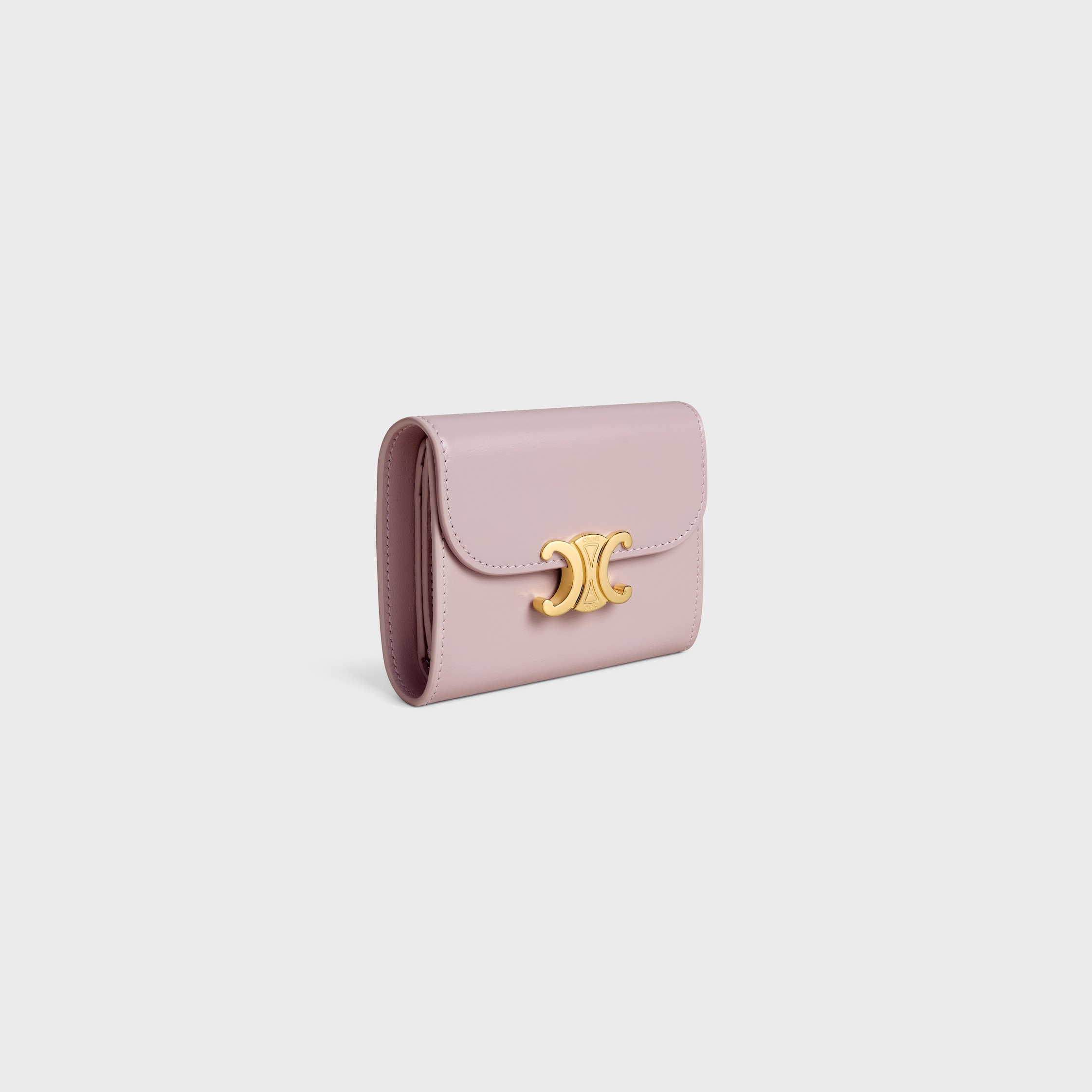折りたたみ財布 CELINE SMALL WALLET TRIOMPHE IN SHINY CALFSKIN PETAL Celine Triomphe Wallet - EVERYTHING you need to know before