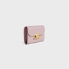 Small Flap Wallet TRIOMPHE IN Shiny calfskin - Bleached Pink - GIFTS FOR HER - 2 | CELINE