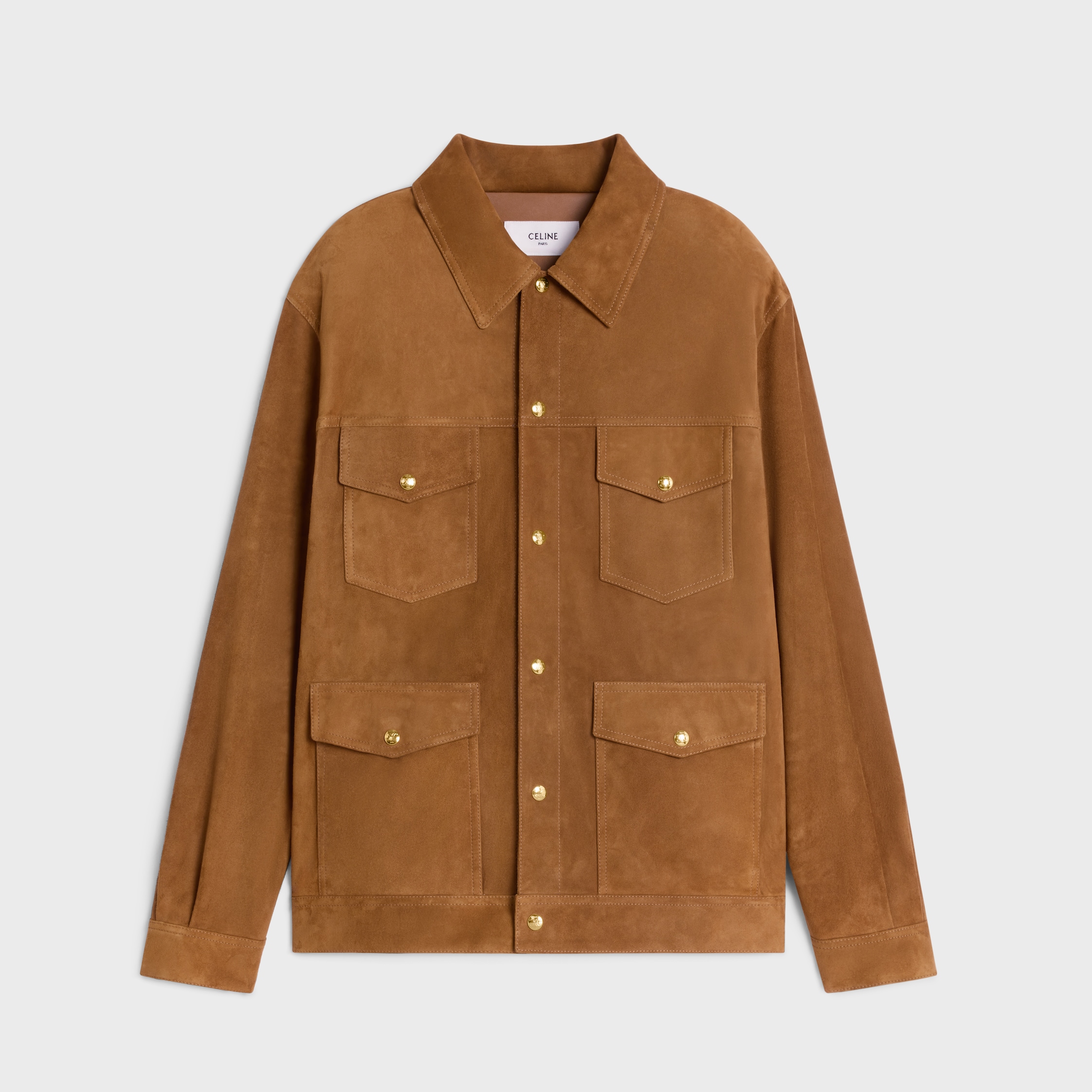 ジャケット CELINE | straight-cut blouson jacket in suede RV0ML434J-38NO_3_FALL25_W.tif