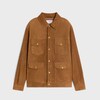 関税込 Celine long western jacket in suede LONG WESTERN JACKET IN SUEDE - TOBACCO | CELINE