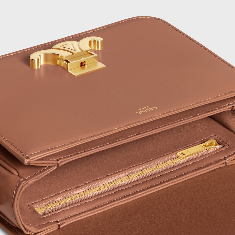 TEEN TRIOMPHE BAG IN shiny calfskin - BRONZE - SHOULDER BAGS - 1 | CELINE