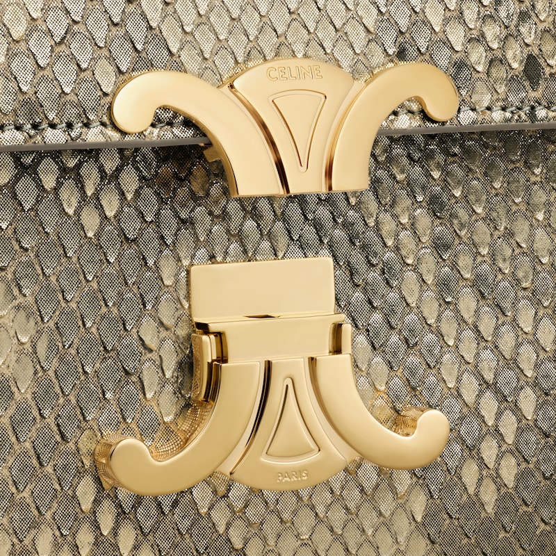 TEEN TRIOMPHE BAG IN pearly python - NATURAL - TRIOMPHE - 1 | CELINE