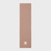 triomphe scarf in seamless cashmere - NUTMEG -  - 1 | CELINE