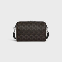 MINI BOSTON IN TRIOMPHE CANVAS AND CALFSKIN - BLACK - NEW COLLECTION MEN - 1 | CELINE