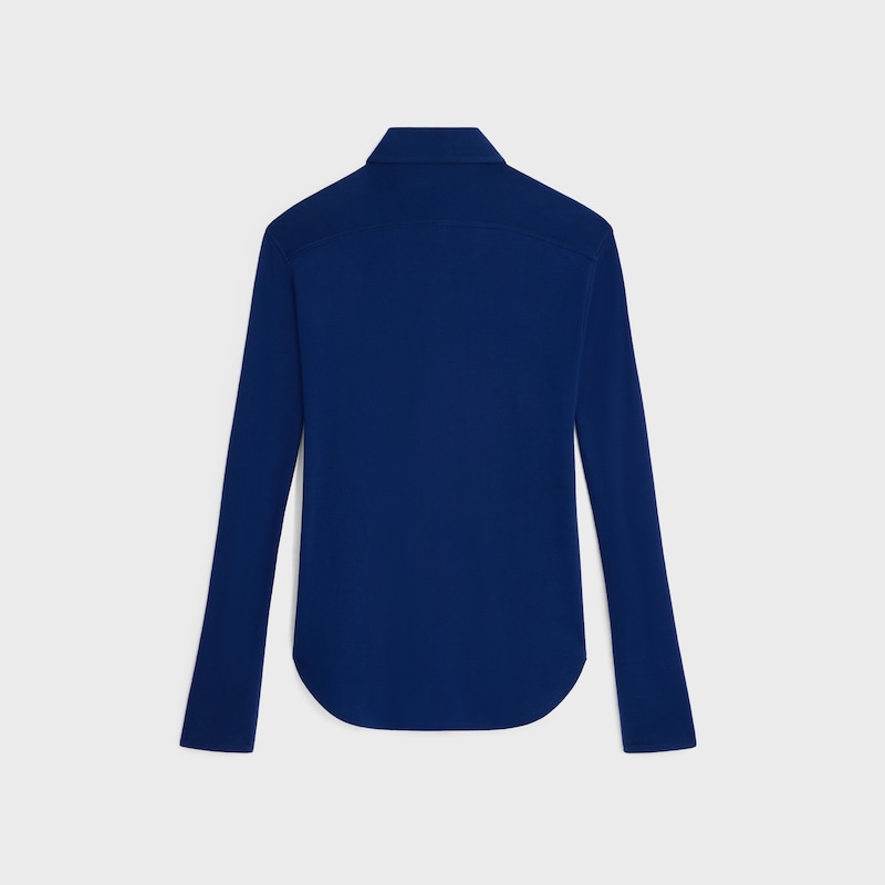 camicia in jersey di cotone - BLU OLTREMARE -  - 1 | CELINE