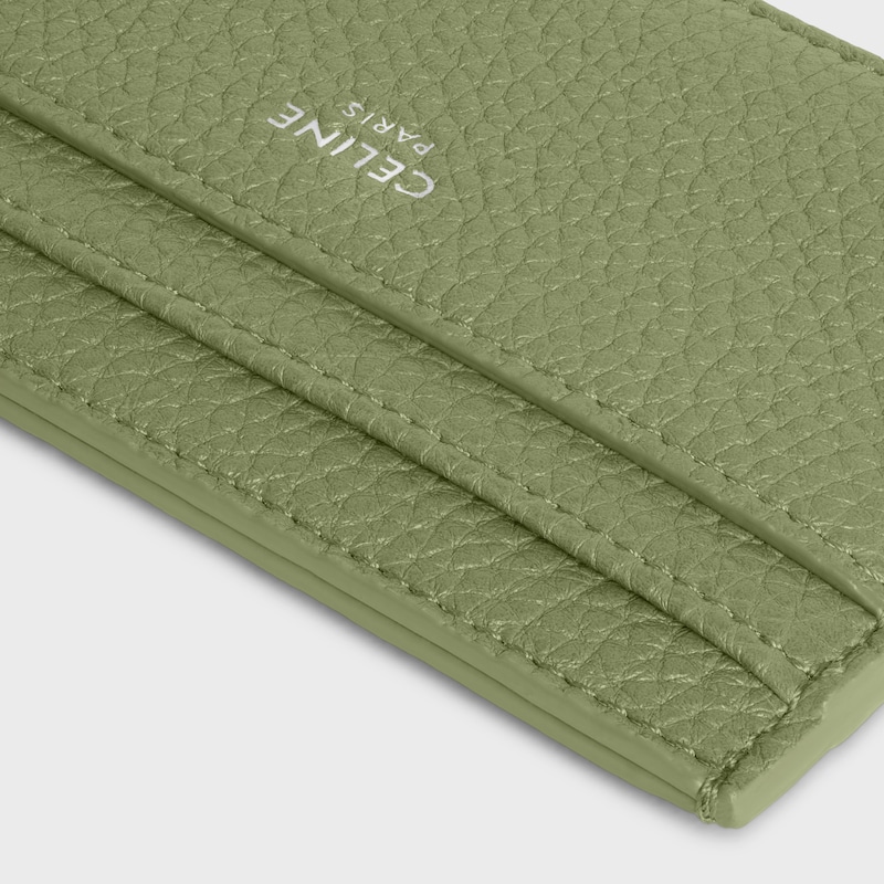 카드 지갑 - 그레인 카프스킨 - 라이트 카키 - NEW - 1 | CELINE