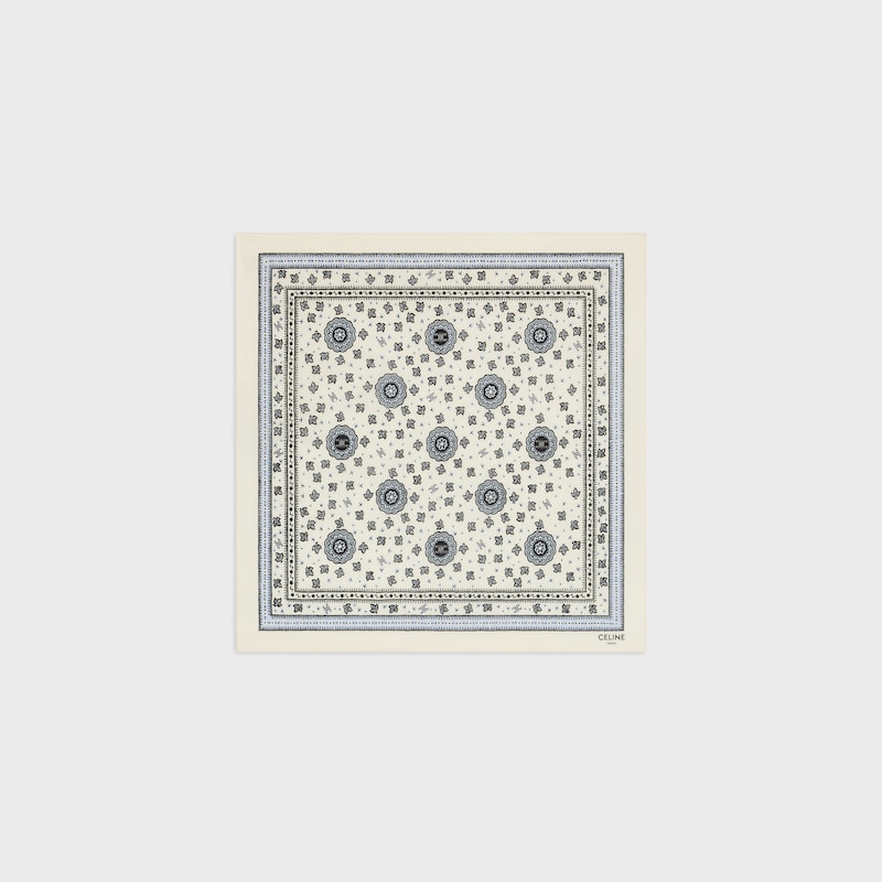 bandana IN cotton - VANILLA/GREY/BLACK -  - 1 | CELINE