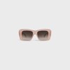 Square S321 sunglasses in Acetate - MILKY PEACH -  - 1 | CELINE