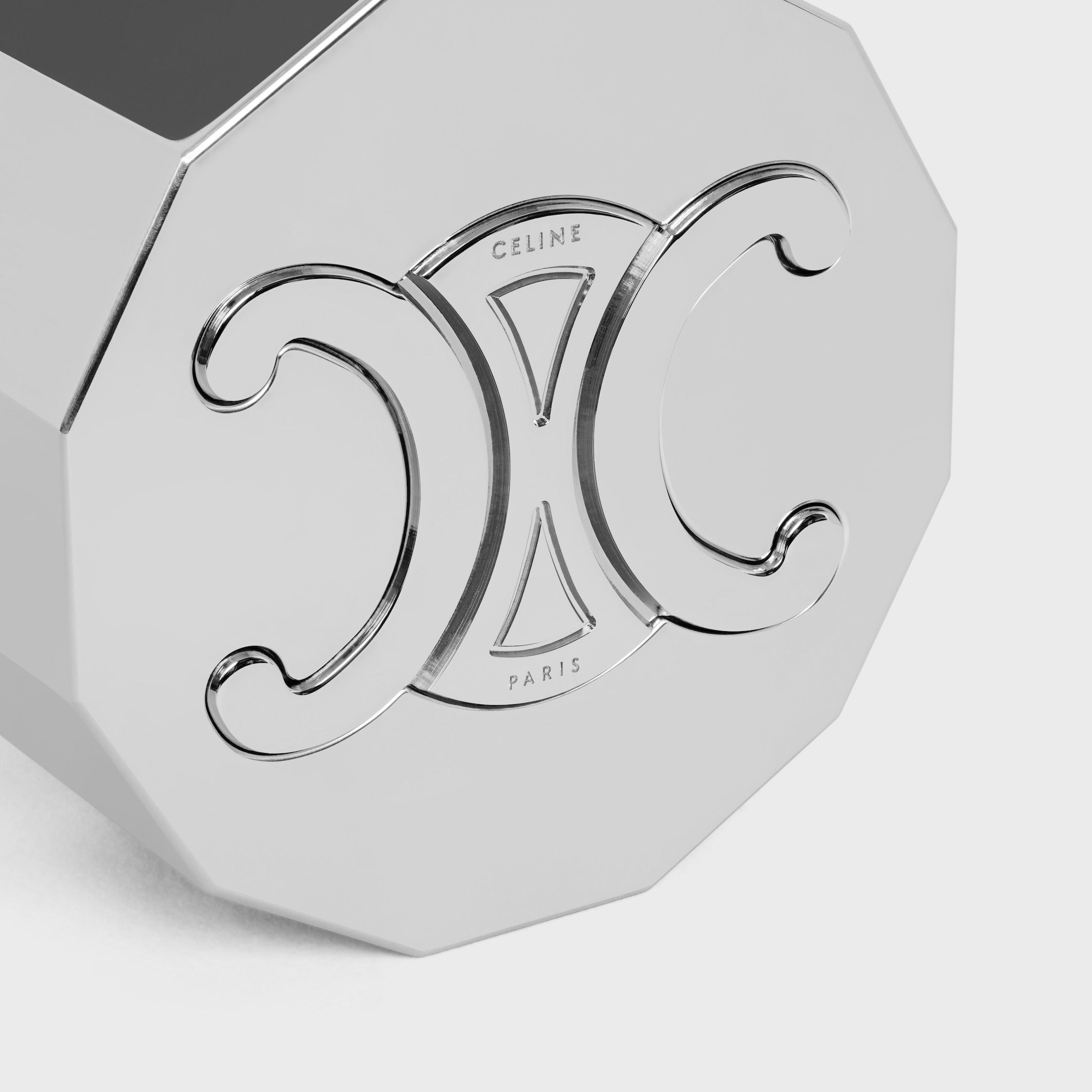 DUMBBELLS 2KG IN STEEL AND TRIOMPHE CANVAS - BLACK / TAN | CELINE