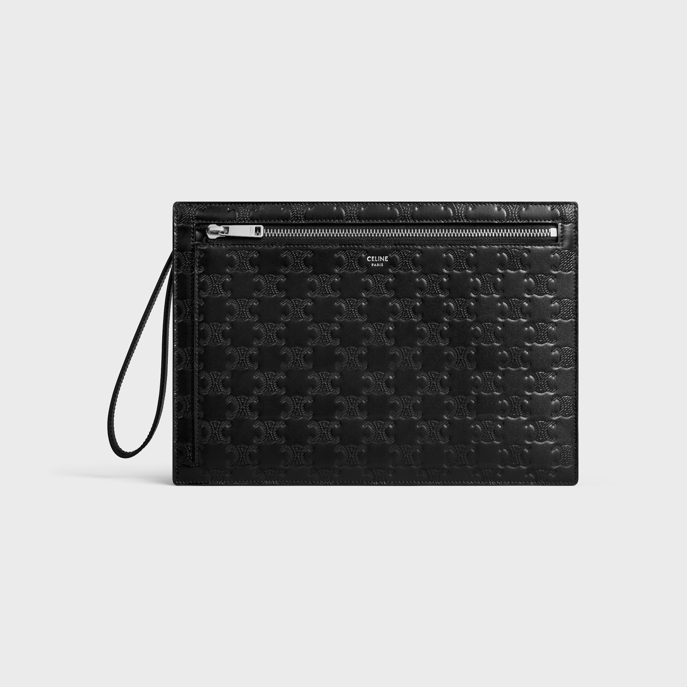 CELINE トリオンフ エンボス加工 マグネット カードホルダー マグネット カードホルダー / トリオンフ エンボス加工カーフ