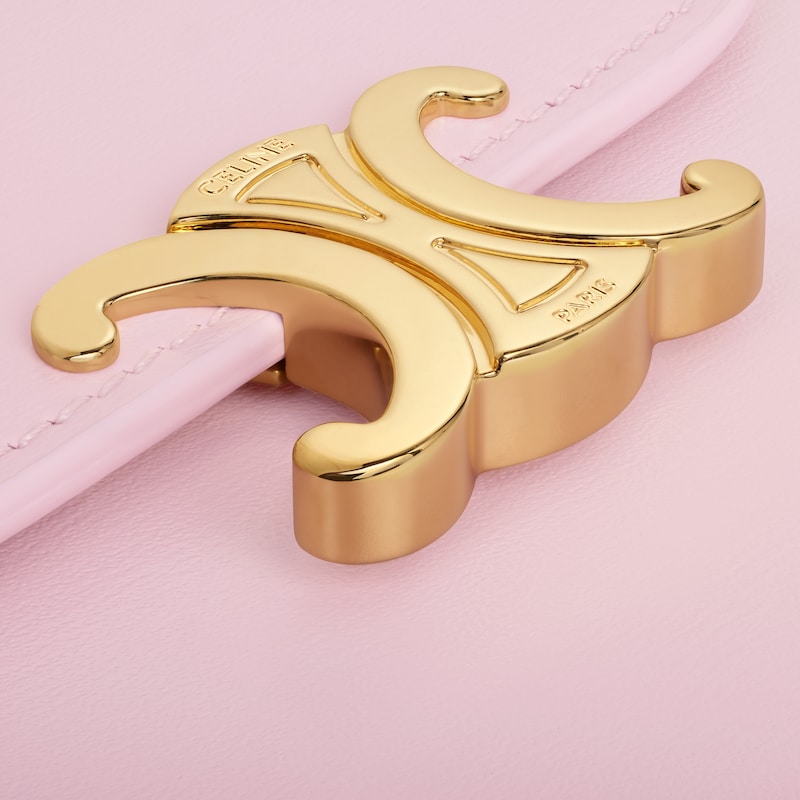 Small Flap Wallet TRIOMPHE IN Shiny calfskin - DIRTY PINK - NEW - 1 | CELINE