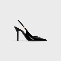 CELINE JUDY TRIOMPHE STILETTO PUMP IN PATENT CALFSKIN - BLACK -  - 1 | CELINE