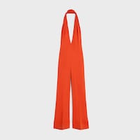 jumpsuit IN viscose jersey - RETRO ORANGE -  - 2 | CELINE