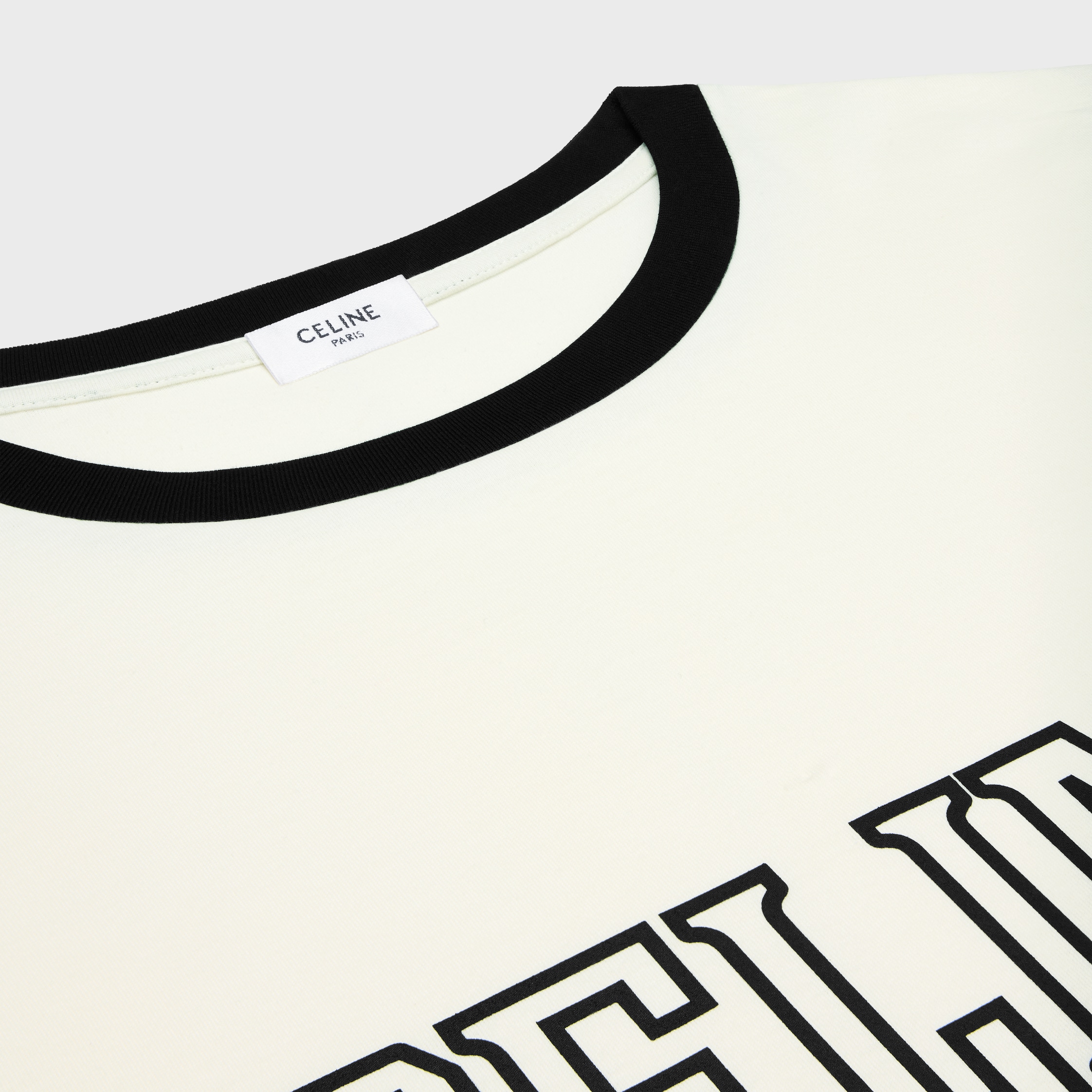 LOOSE TRIOMPHE T-SHIRT IN COTTON JERSEY - | CELINE