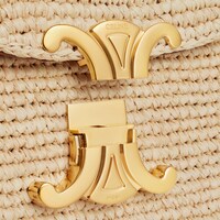 TEEN NINO TASCHE aus Bast und Kalbsleder - NATUR / TAN - KLASSISCHE KORBTASCHE - 1 | CELINE