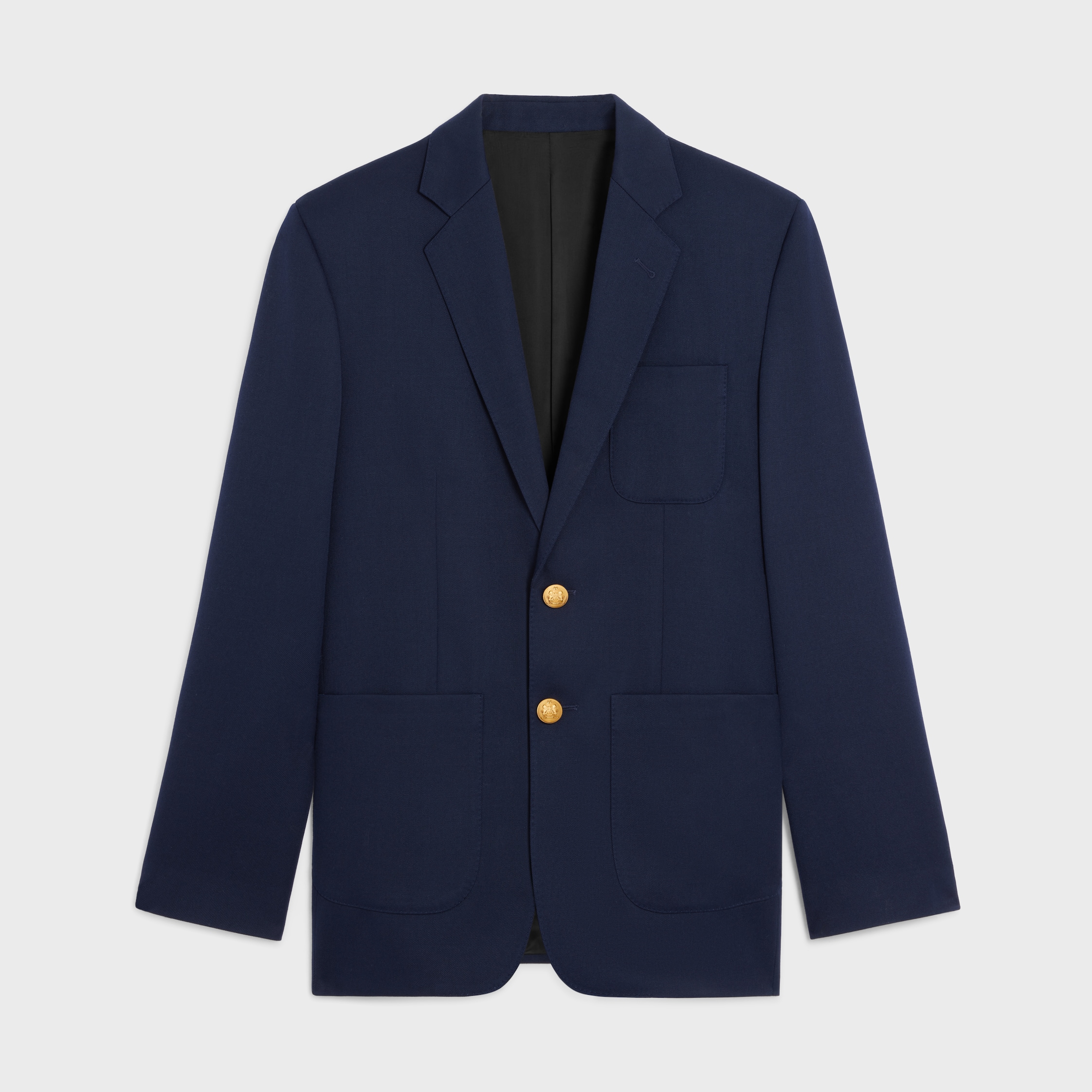 CELINE ブラック テーラードジャケット CELINE（セリーヌ）テーラードジャケット 黒 サイズ:50(XL位