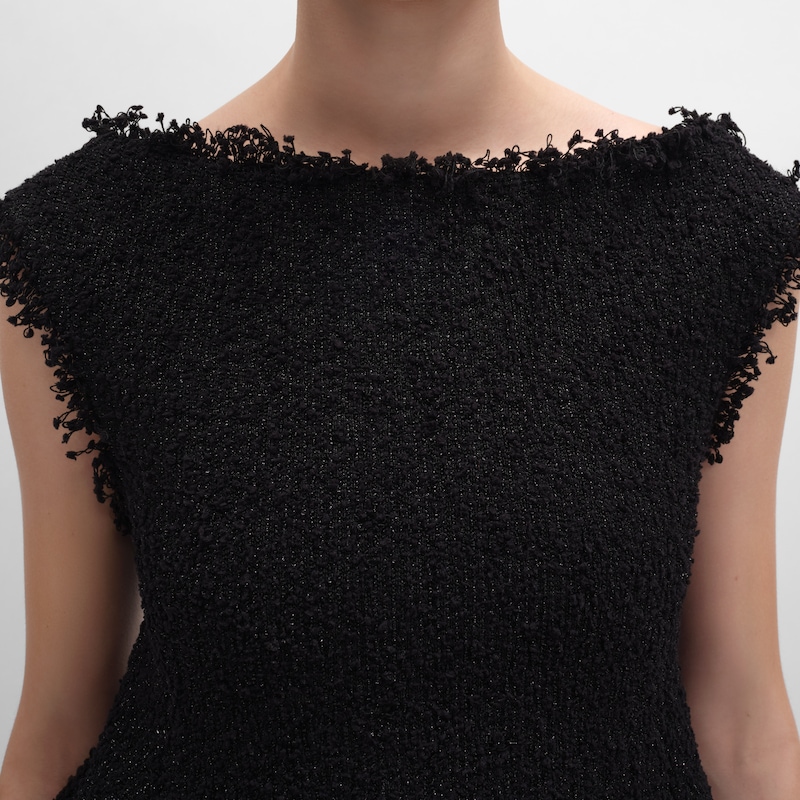 mini dress IN knit natte - BLACK -  - 1 | CELINE