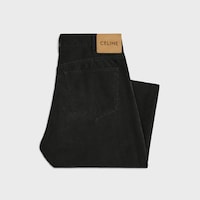 WESLEY JEANS IN CORDUROY - BLACK ROBIN'S RINSE DESTROYED -  - 2 | CELINE