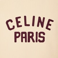 컬리지 가디건 - 코튼 - ECRU / BURGUNDY -  - 1 | CELINE