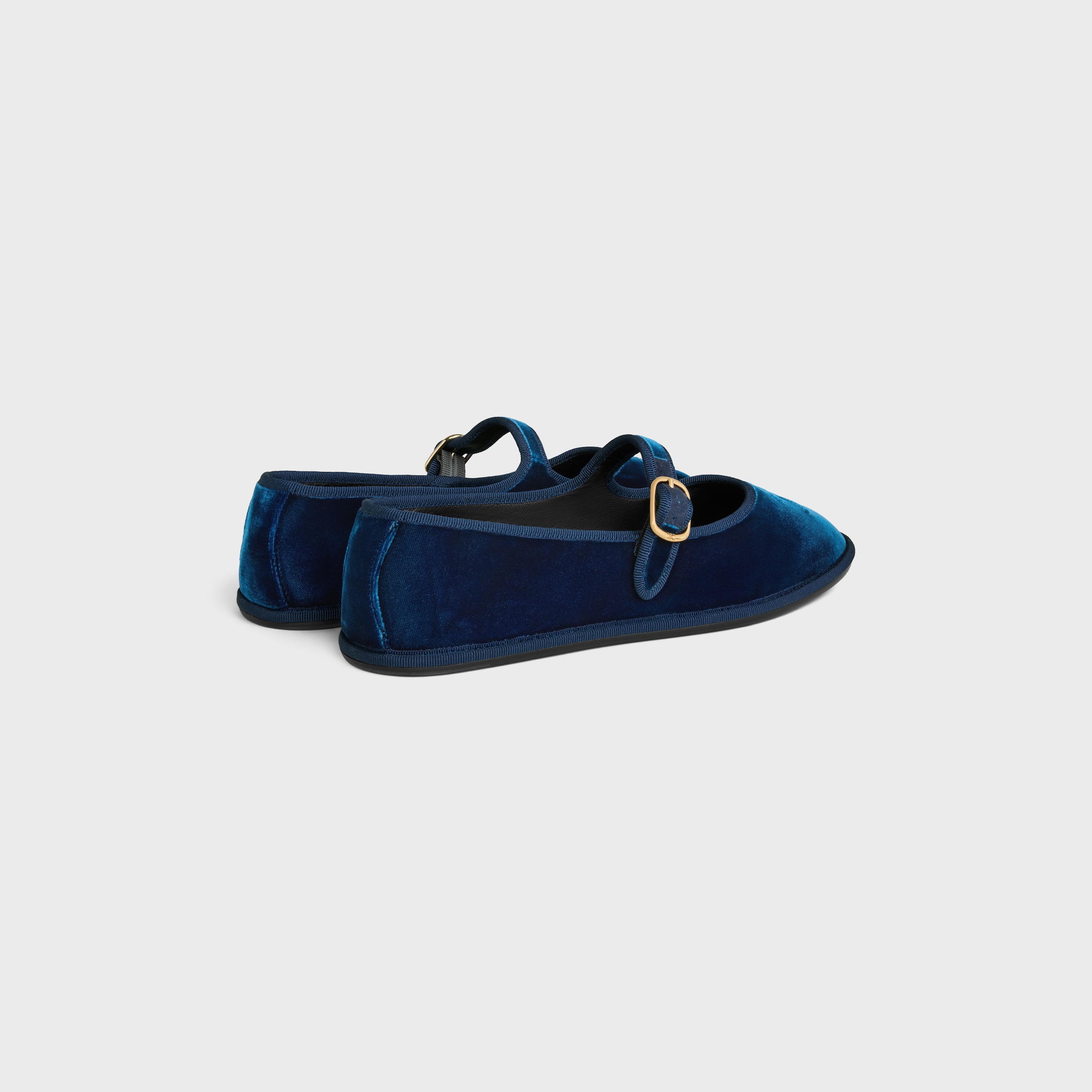 ÈVE TRIOMPHE BALLERINA IN VELVET - DEEP BLUE | CELINE