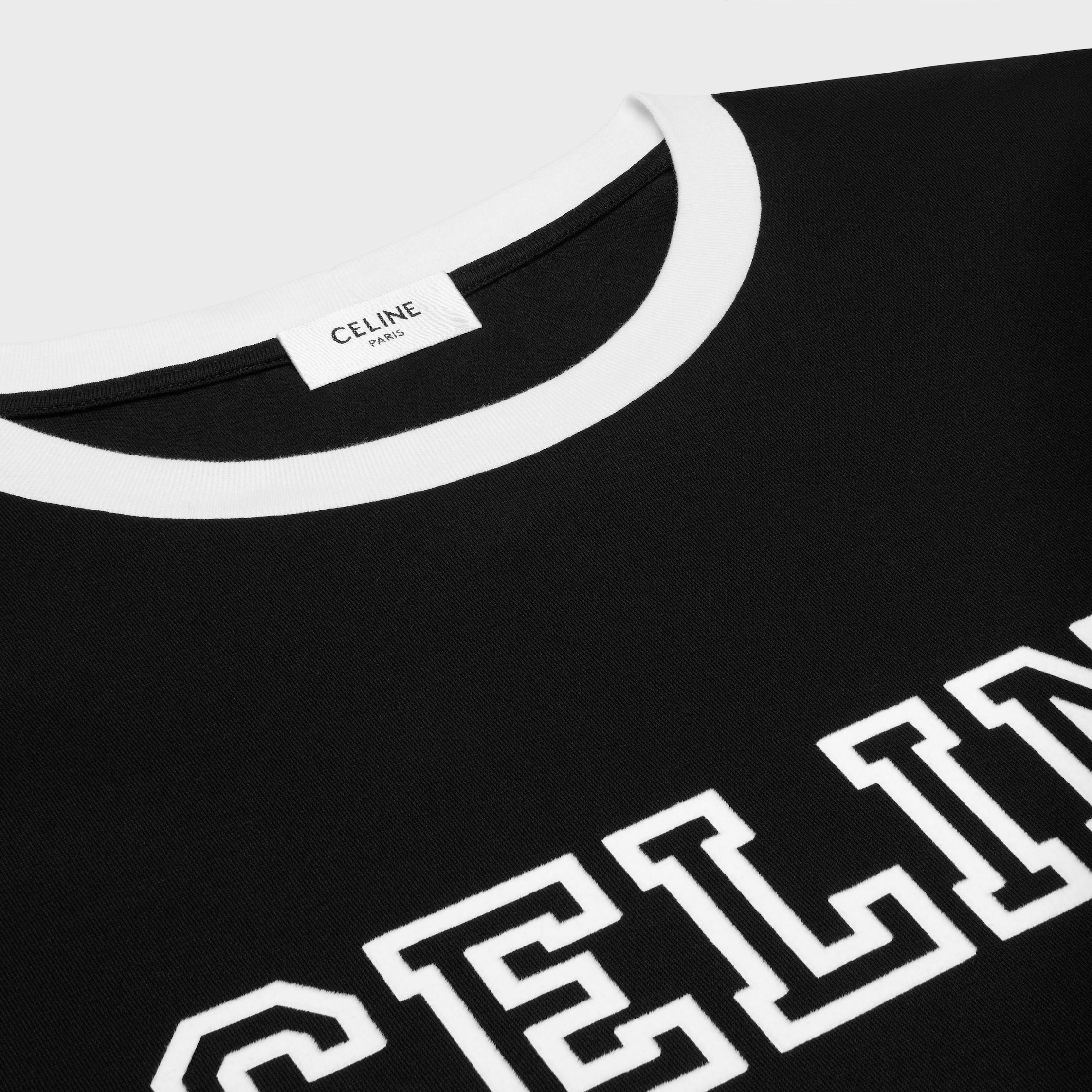 CELINE ルーズTシャツ / コットンジャージー - BLACK/WASHED