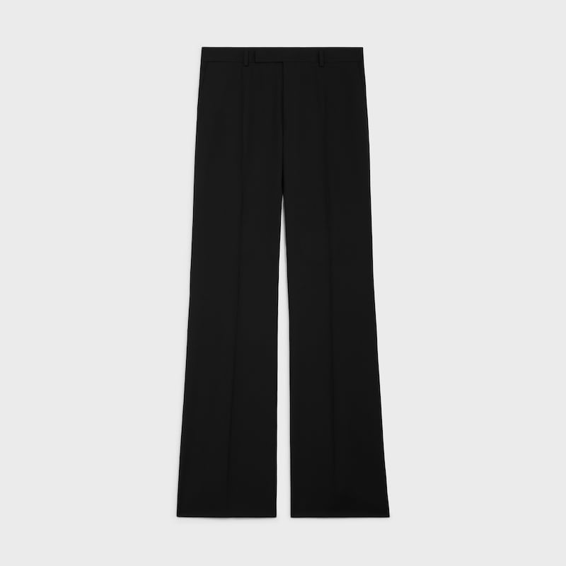 PANTAL&Oacute;N BNF DE GABARDINA DE LANA - NEGRO -  - 1 | CELINE