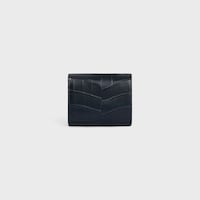 Petit portefeuille Triomphe CROCODILE NILOTICUS - Bleu nuit - GIFT FINDER - 2 | CELINE