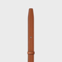 Reversible Strap 25MM IN TAURILLON AND NATURAL CALFSKIN - BLACK / TAN -  - 1 | CELINE