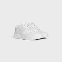 CELINE TRAINER CT-09 LOW LACE-UP SNEAKER IN CALFSKIN AND MESH - OPTIC WHITE -  - 2 | CELINE
