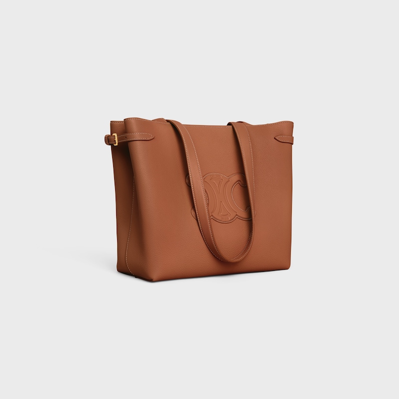 SMALL CABAS ANAÏS CUIR TRIOMPHE IN Grained calfskin - TAN - HOBO AND TOTE BAGS - 1 | CELINE