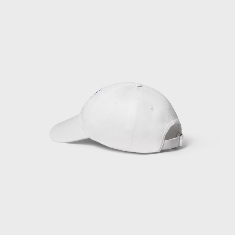 richelieu cap IN cotton twill - WHITE -  - 1 | CELINE
